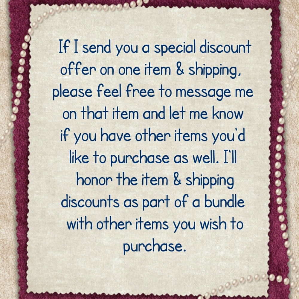 Want more than the one item I sent a discount on?